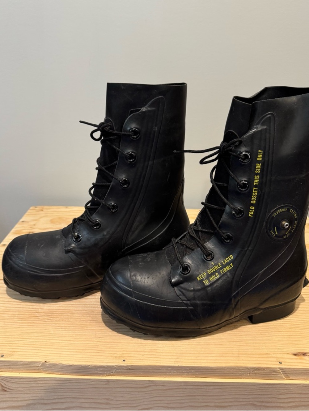 Vintage 1983 Bata Mickey Mouse Boots 5R U.S. Military Cold Weather Vapor Barrier